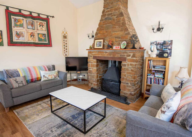 Spacious open plan lounge
