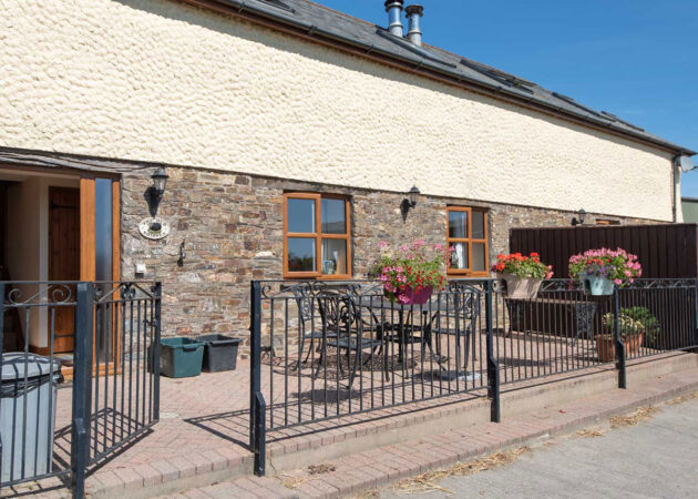 Semi-detached barn conversion terrace, Devon